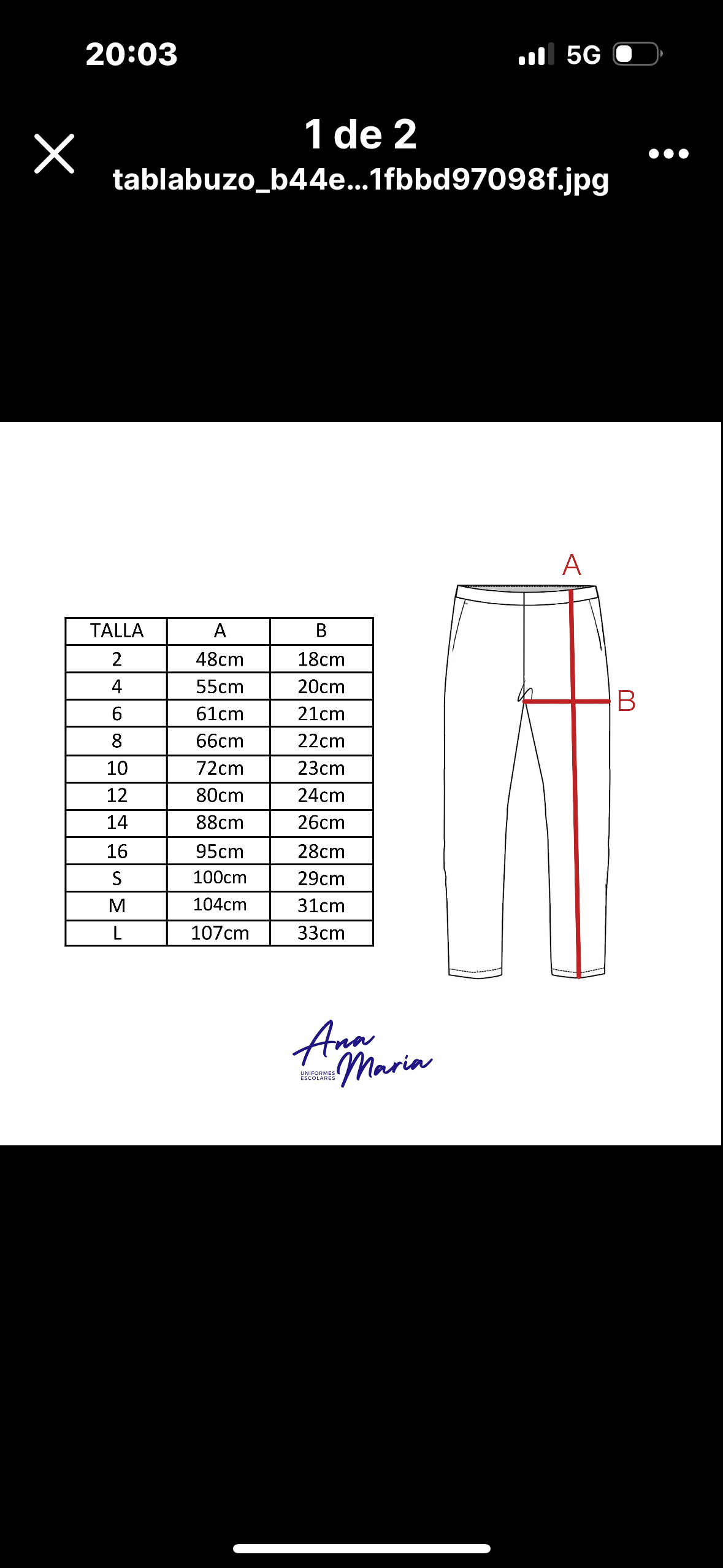 Pantalón de Buzo Costa College