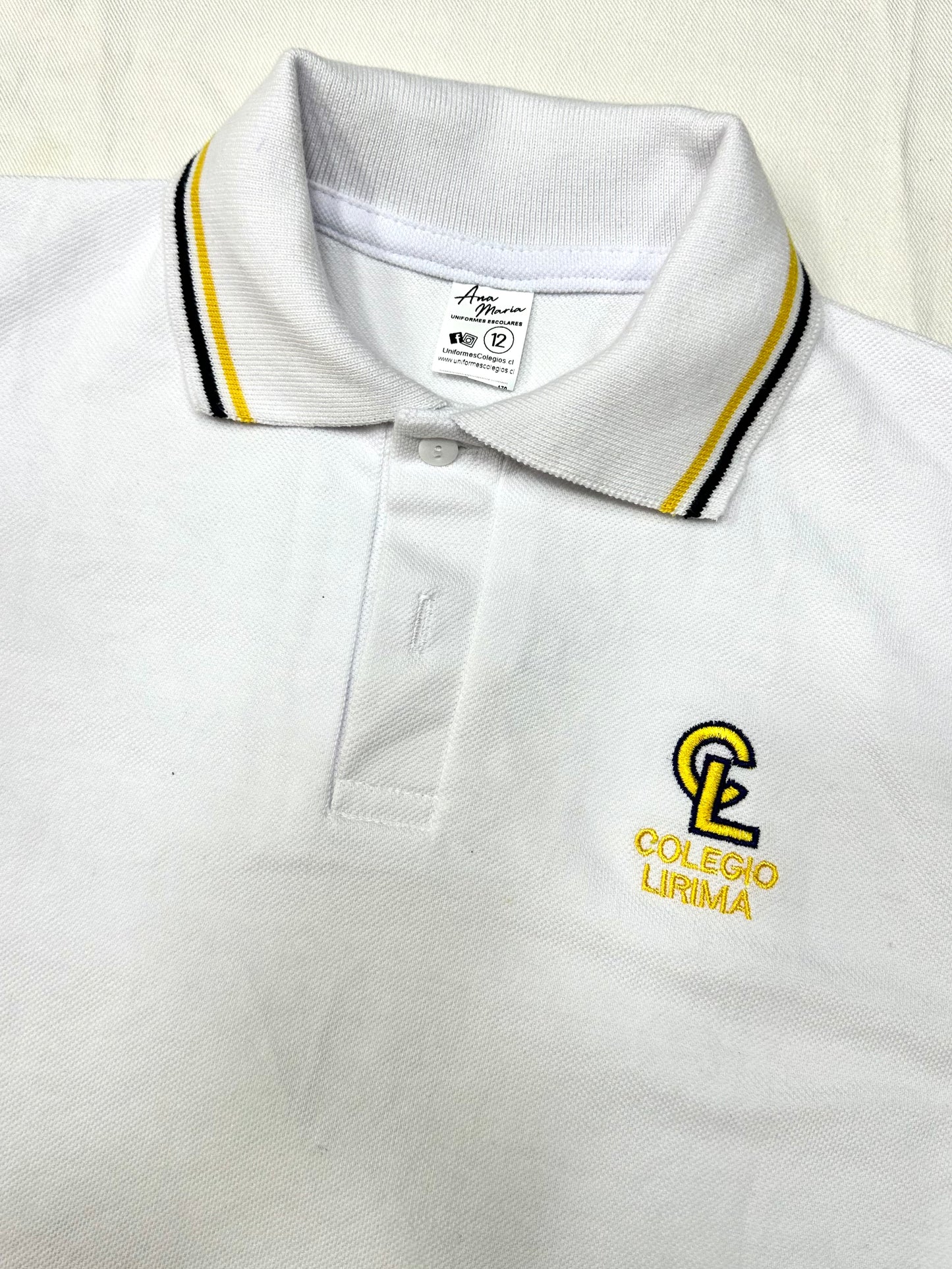 Polera Piqué Colegio Lirima modelo 2024