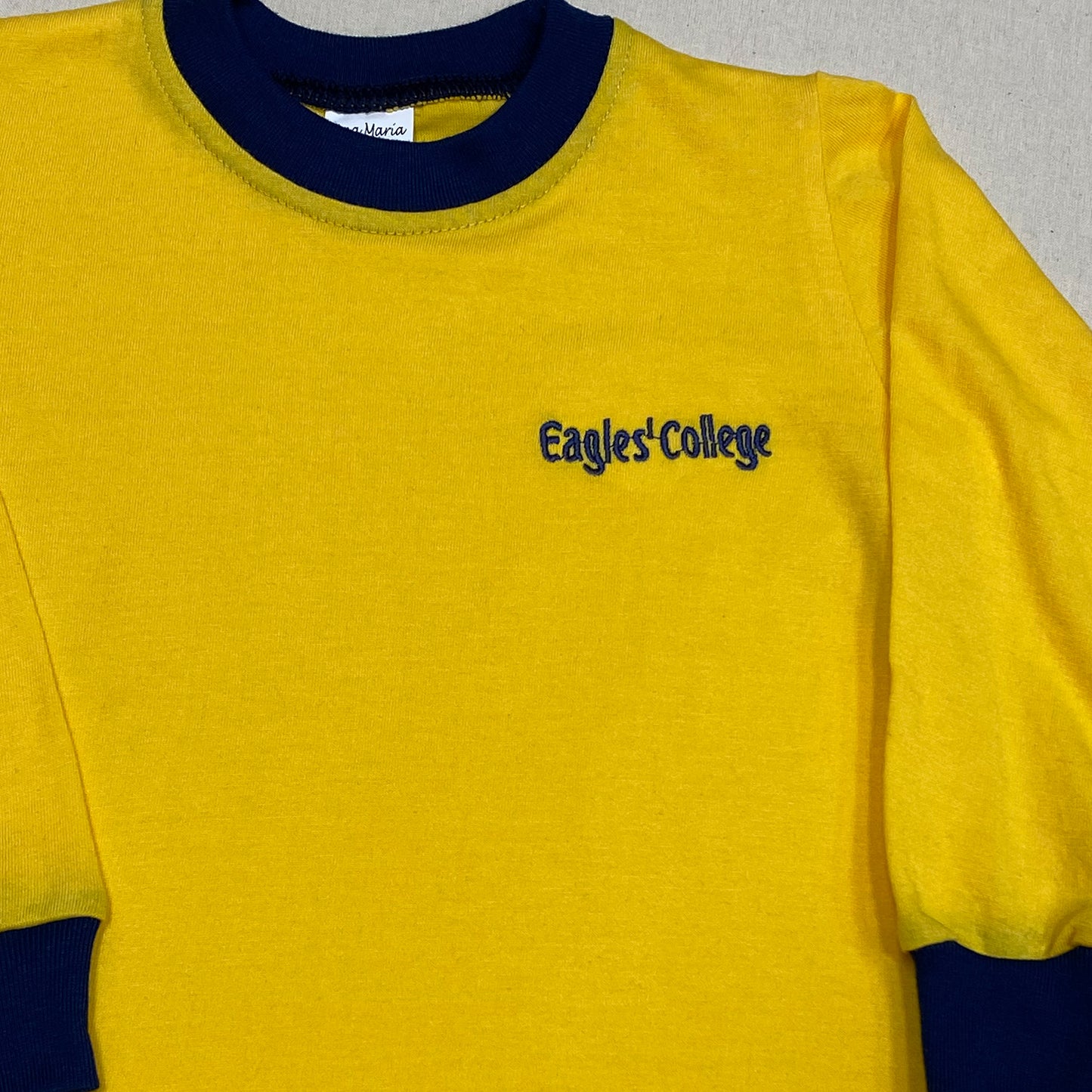 Polera Amarilla Manga Larga Colegio Eagles