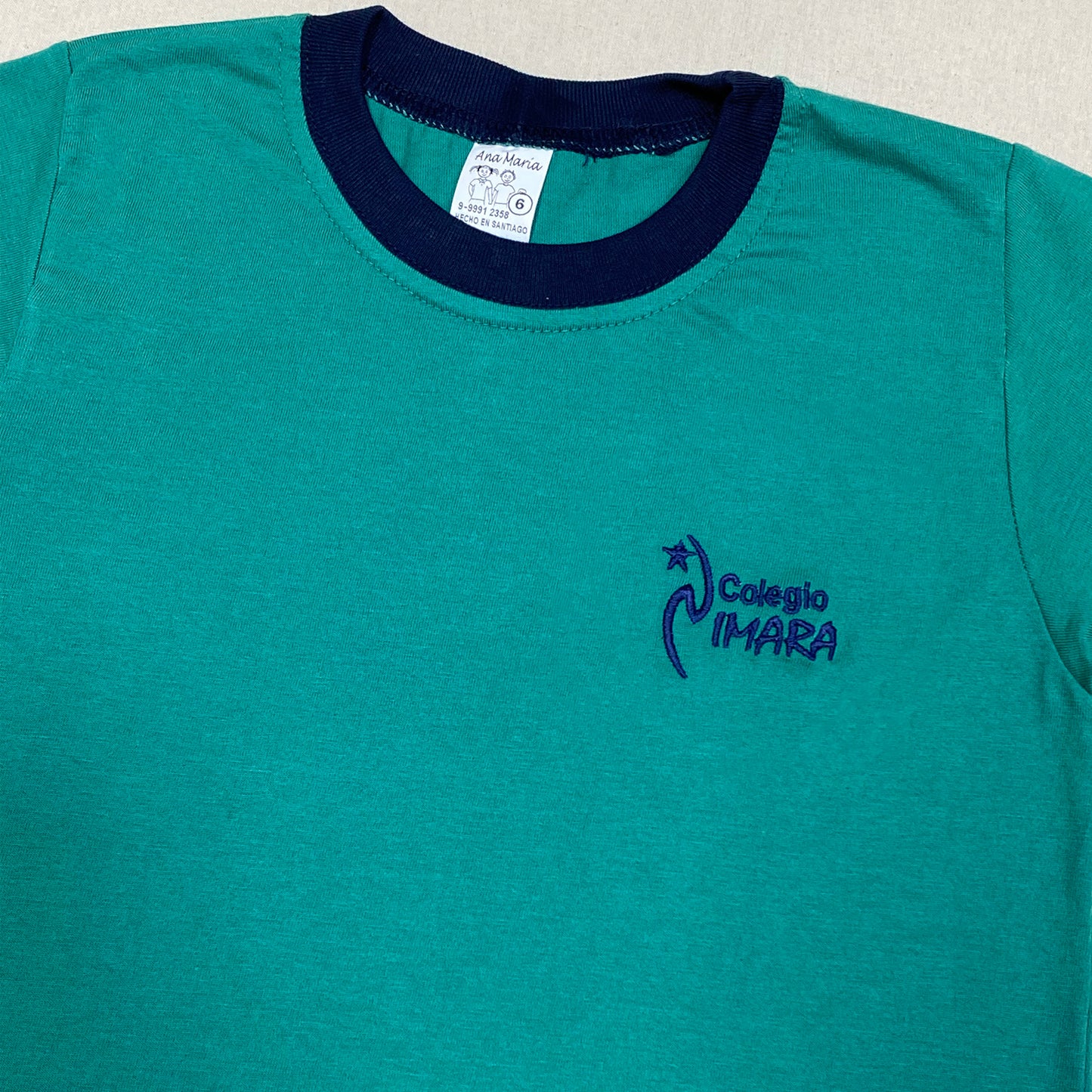 Polera Manga Corta Colegio Nimara